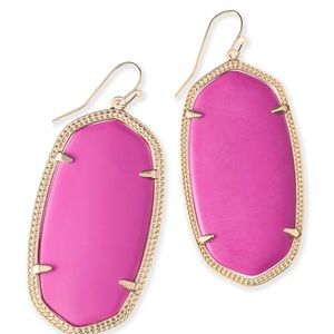 Kendra Scott pink pendant earrings